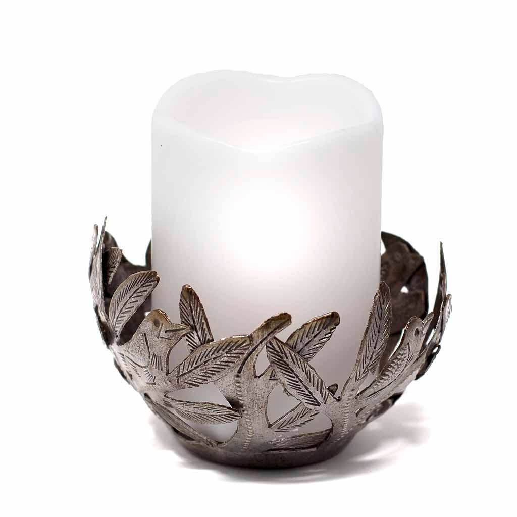 Bird Bowl Haitian Metal Drum Tabletop Decor