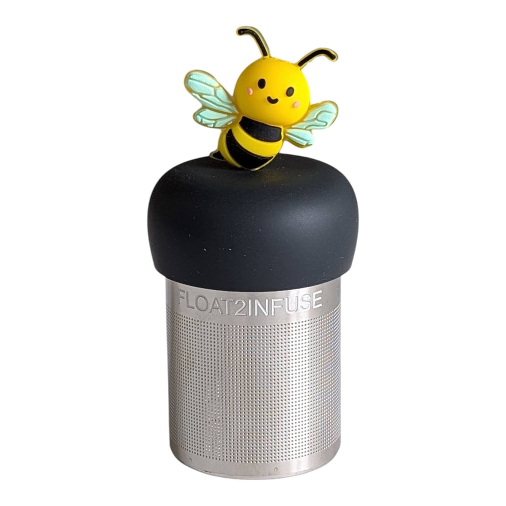 Bumble Bee | Floating Tea Infuser | Black Base | Yellow