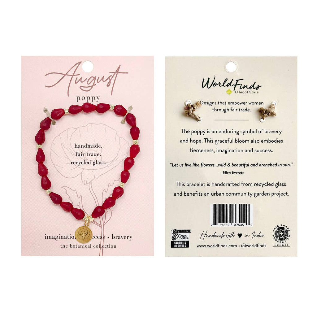 August • Birth Flower Bracelet