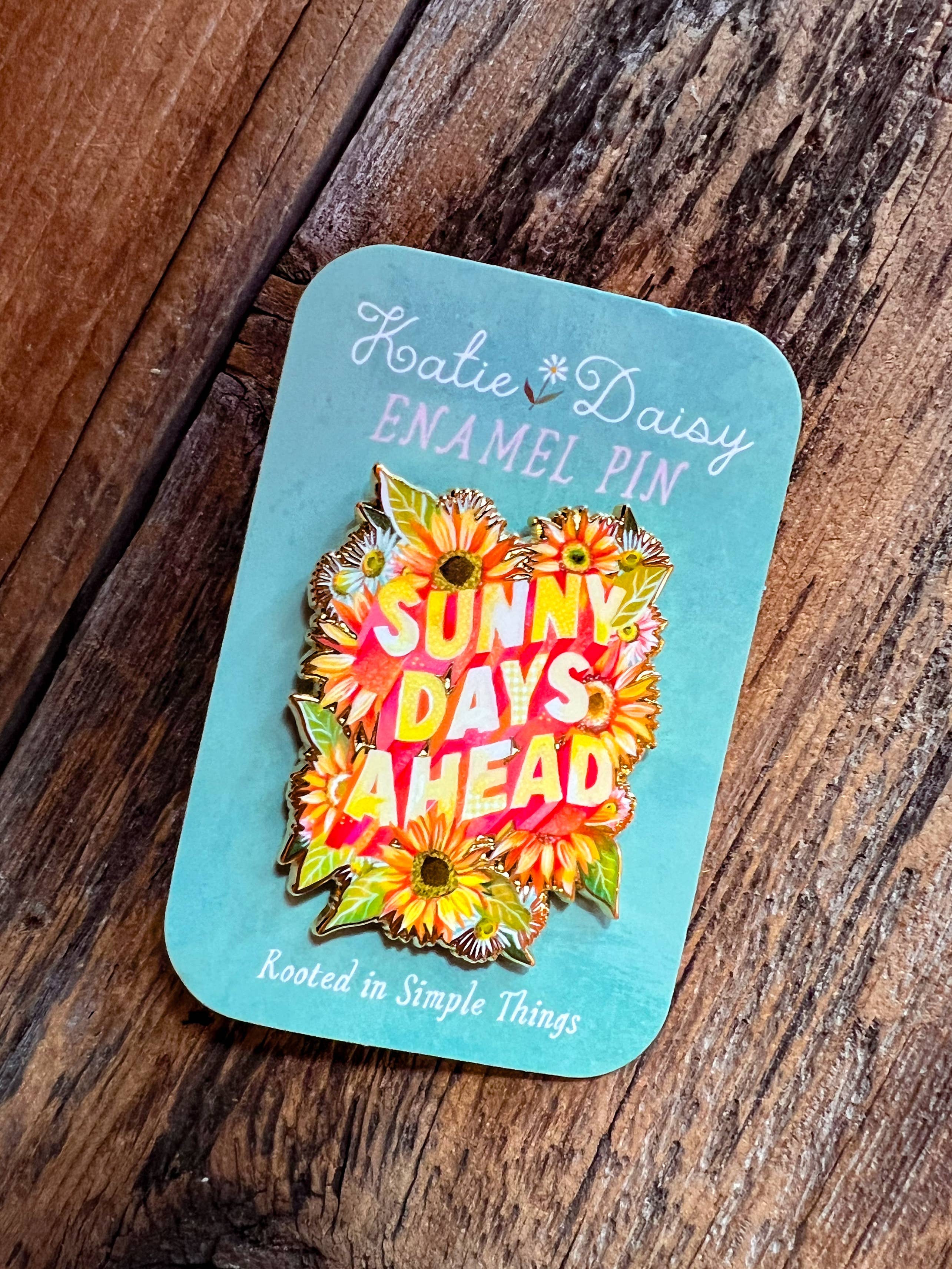 Sunny Days Enamel Pin by Katie Dasiy