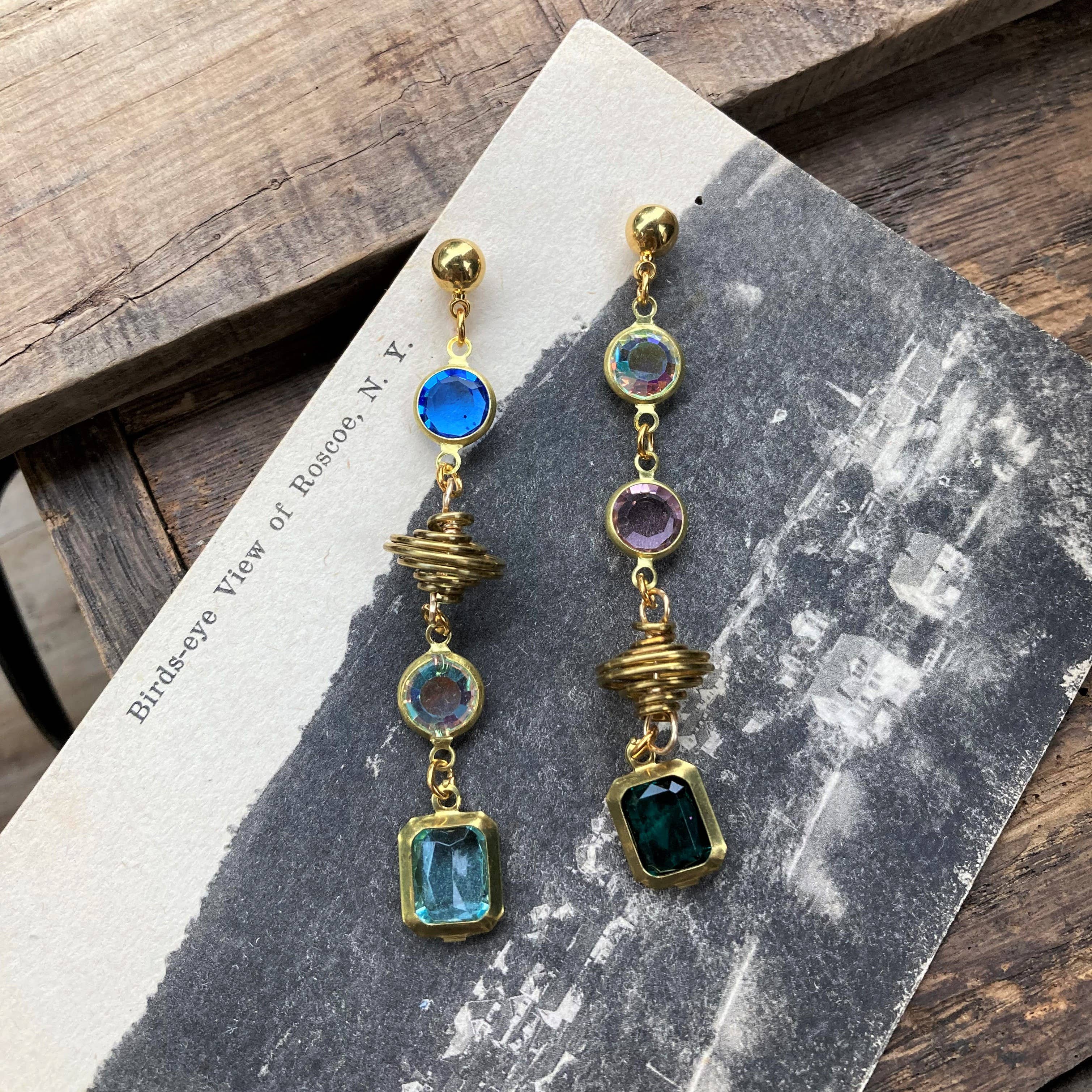 Galaxy Jewel Dangle Earrings