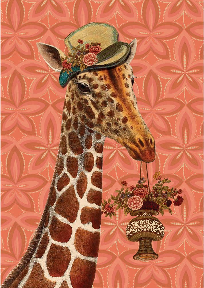 Grateful Giraffe Greeting Card