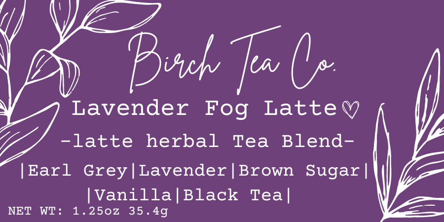 Lavender Fog Latte - Black Tea Cinnamon Loose Leaf Tea Blend
