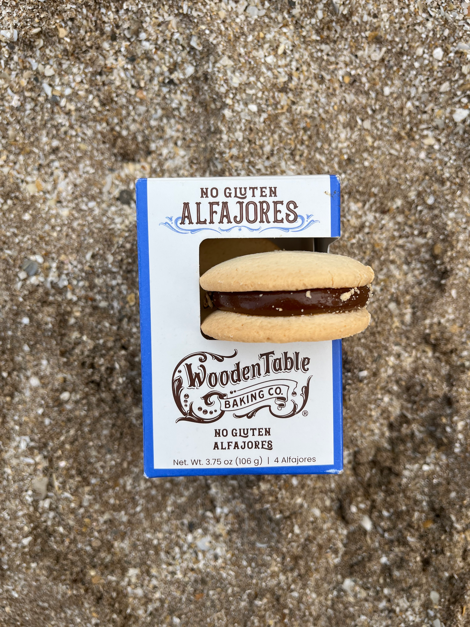 Traditional Alfajores Cookies (No Gluten) - Box of 4