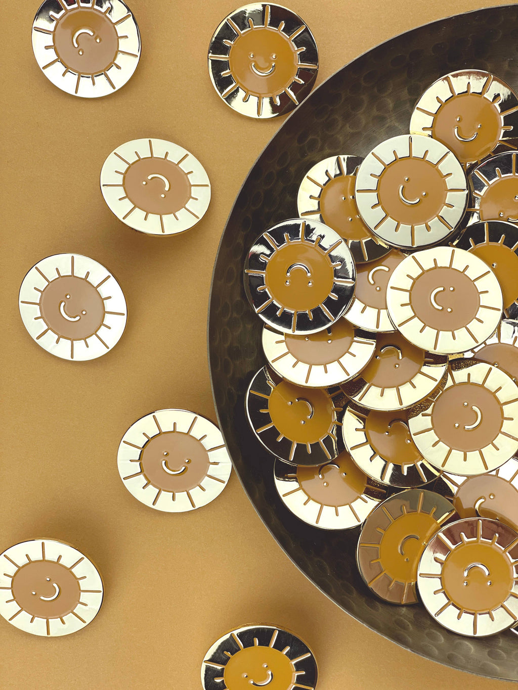 Happy Sun Enamel Pin