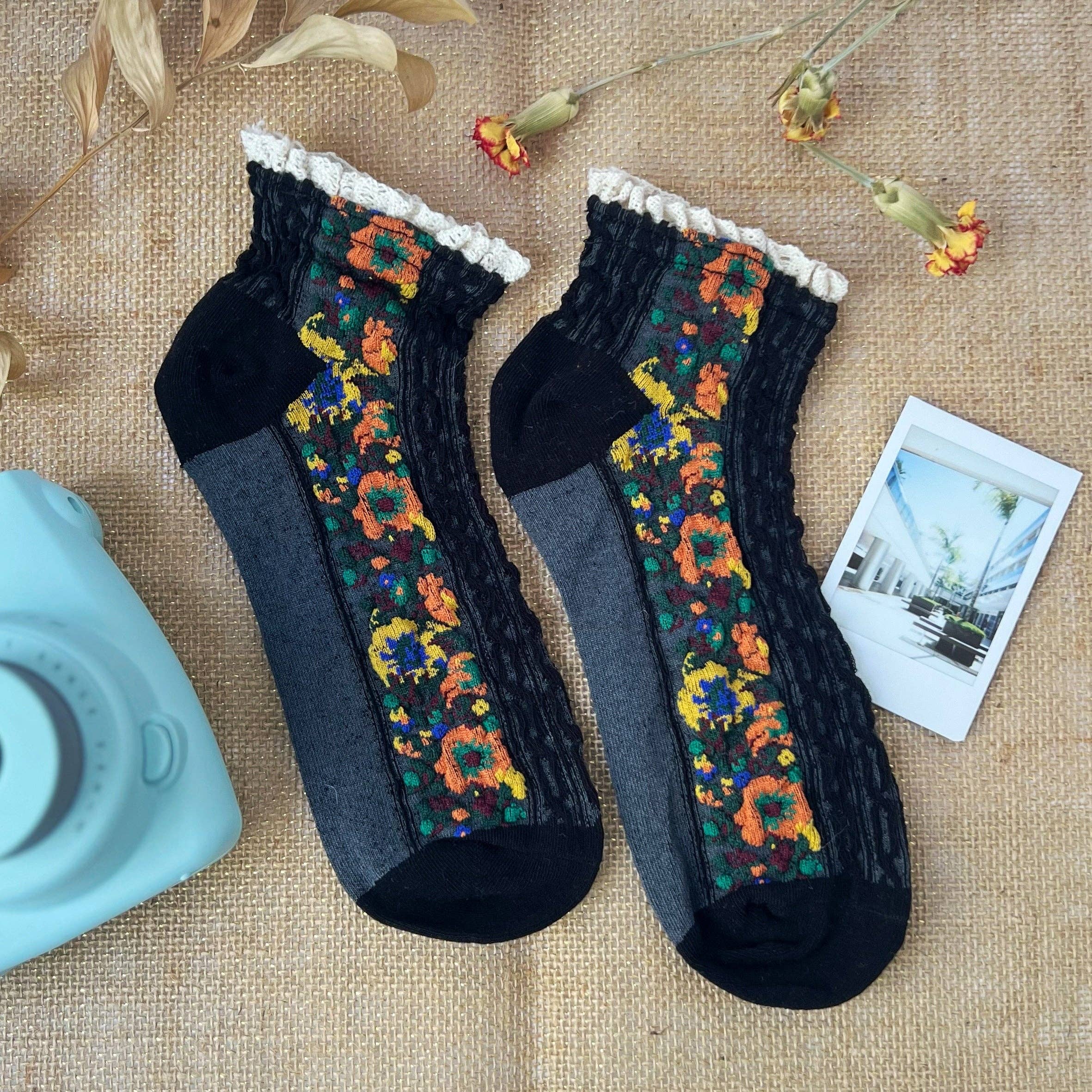 Audrey Vintage Ankle Socks