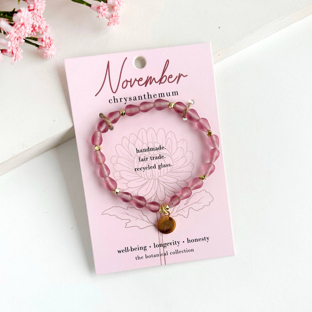 November • Birth Flower Bracelet