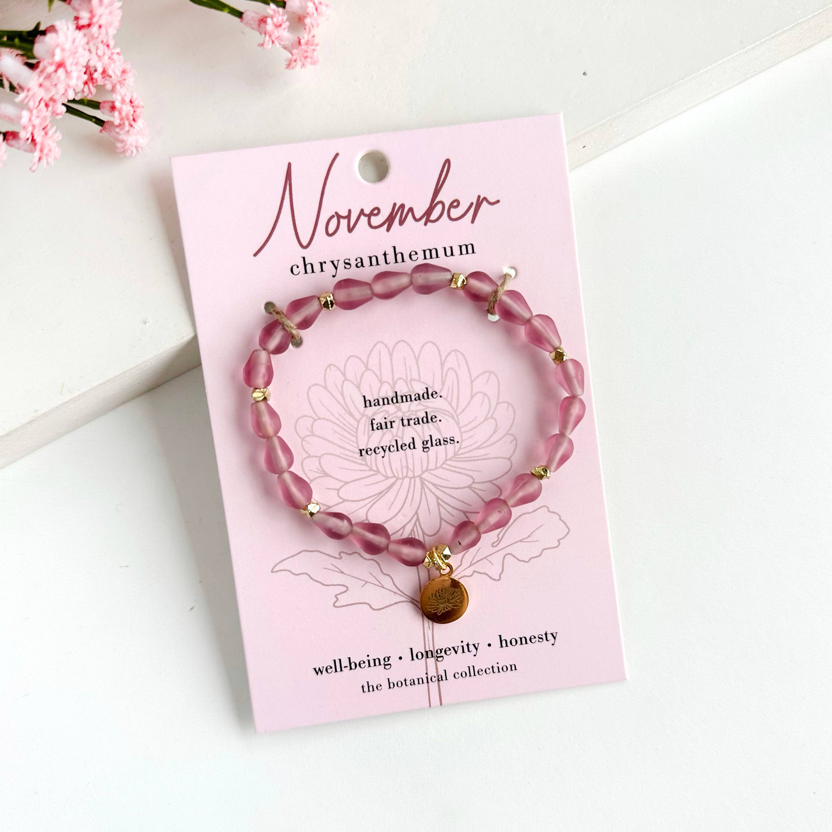 November • Birth Flower Bracelet