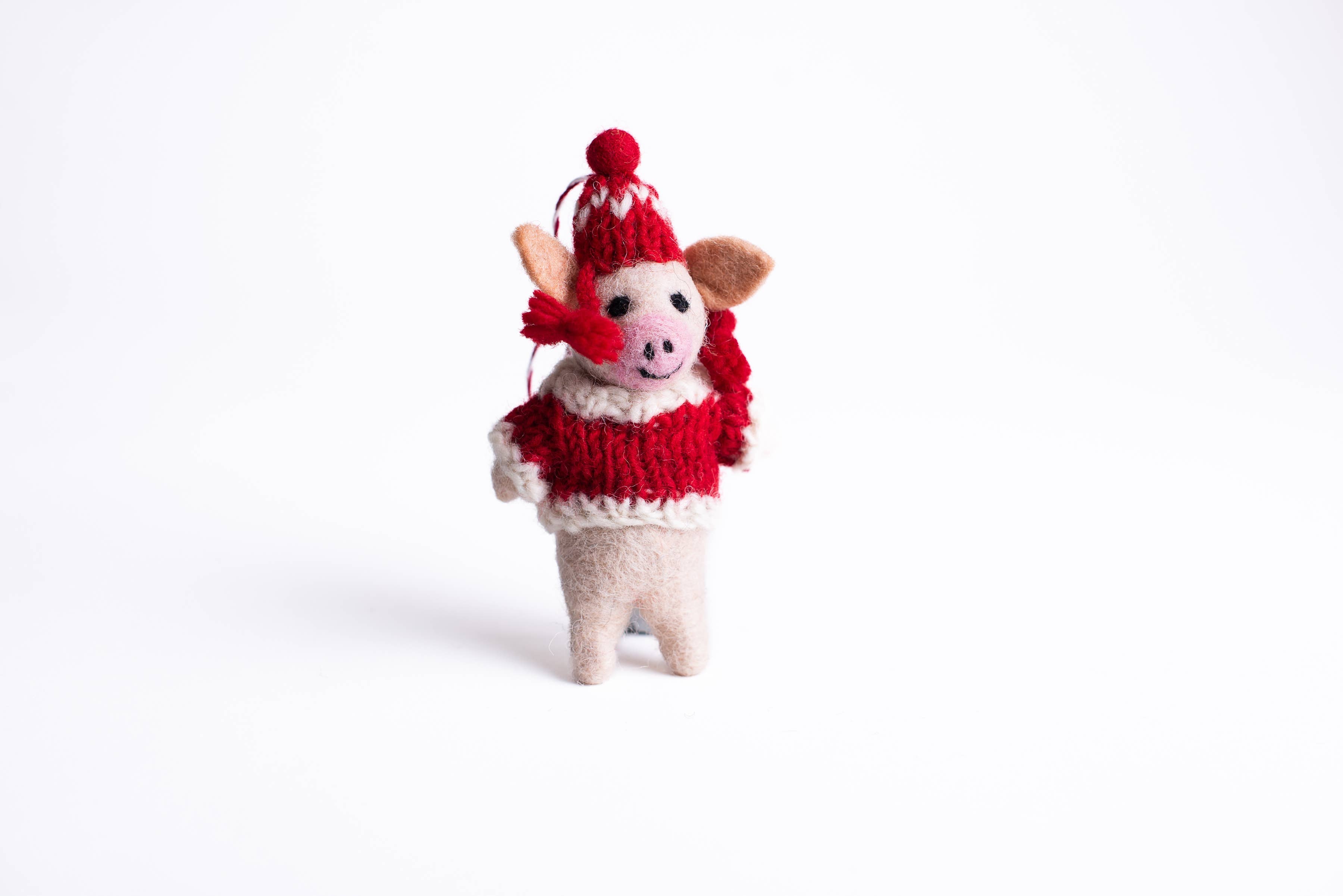 Handmade Ornaments: Santa Pig