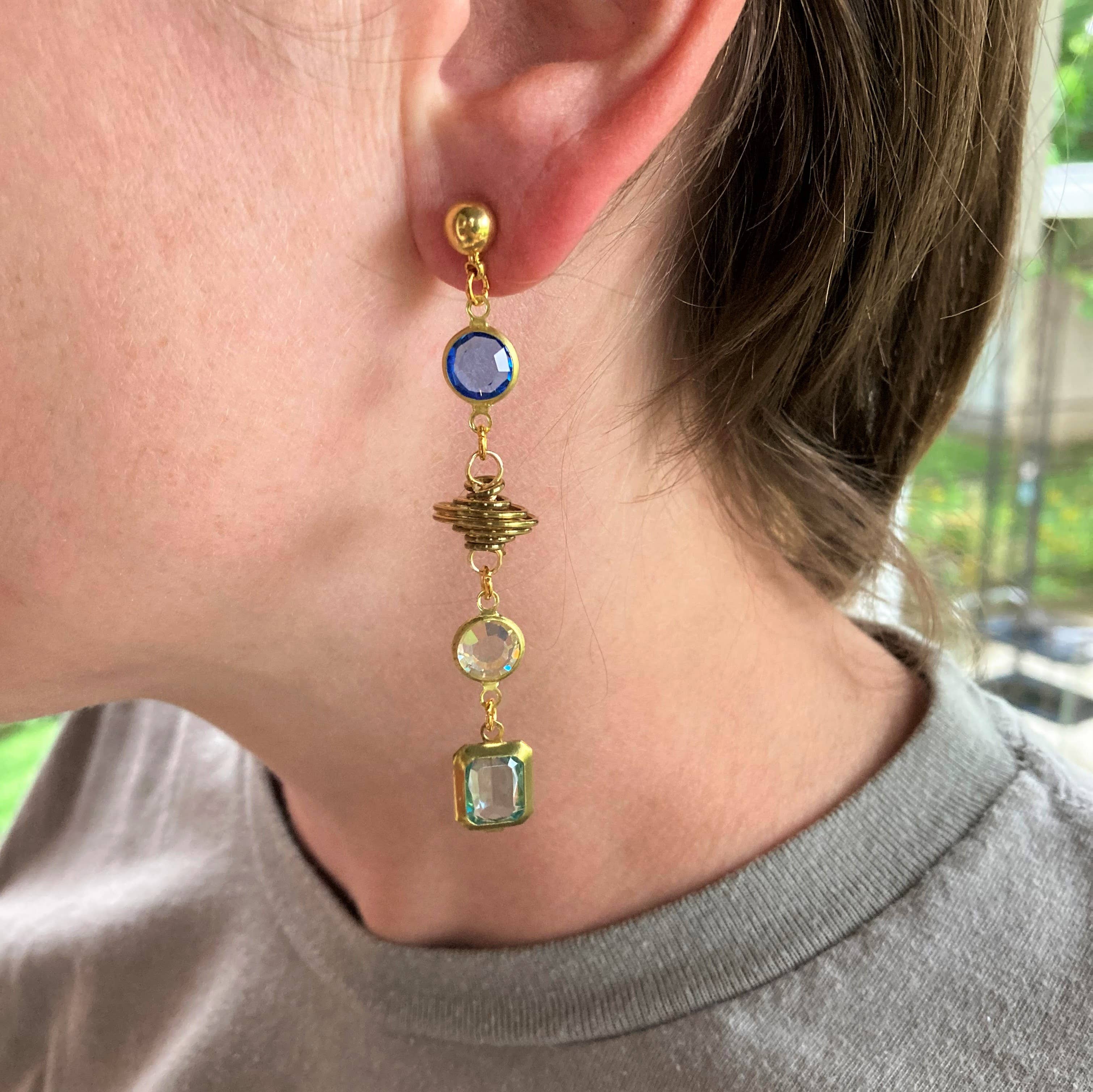 Galaxy Jewel Dangle Earrings