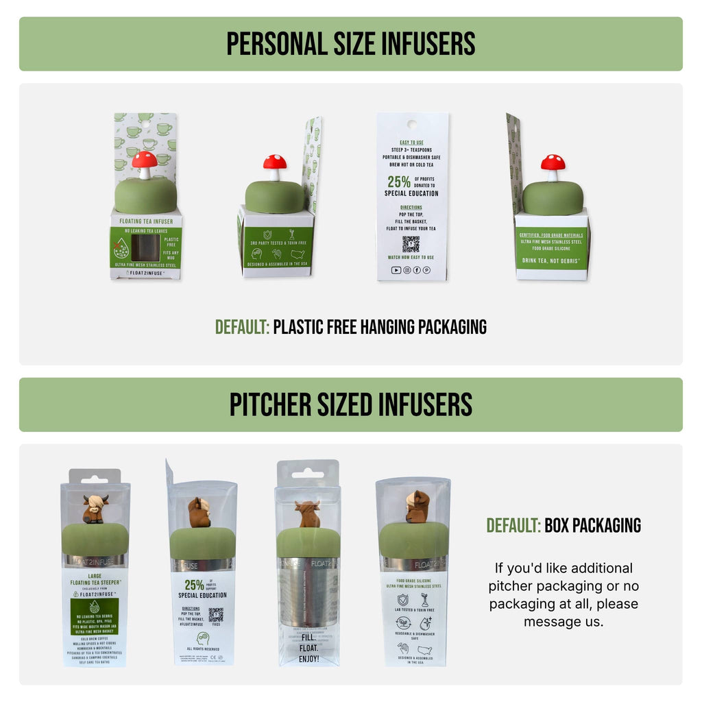 Red Cardinal | Floating Tea Infuser | Green Base | Red Bird