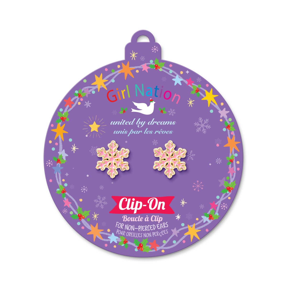 Snowflake Magic Clip-on Earrings