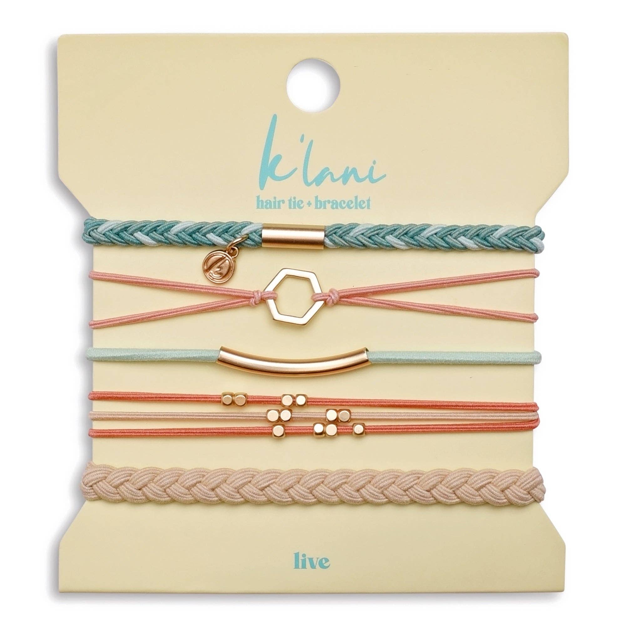 Live  Hair Tie Bracelets