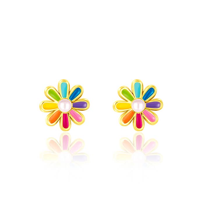 Rainbow Daisy Stud