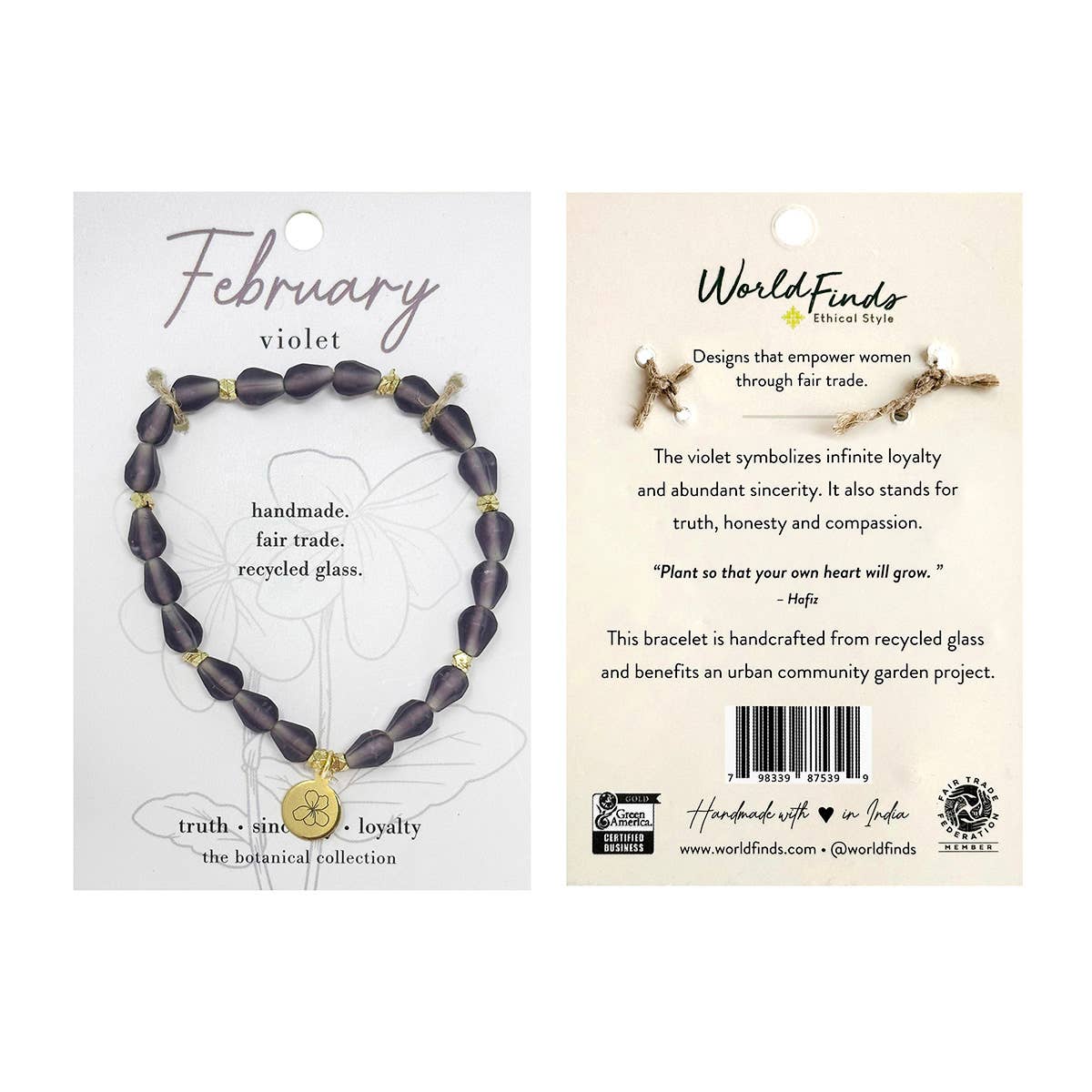 February • Birth Flower Bracelet