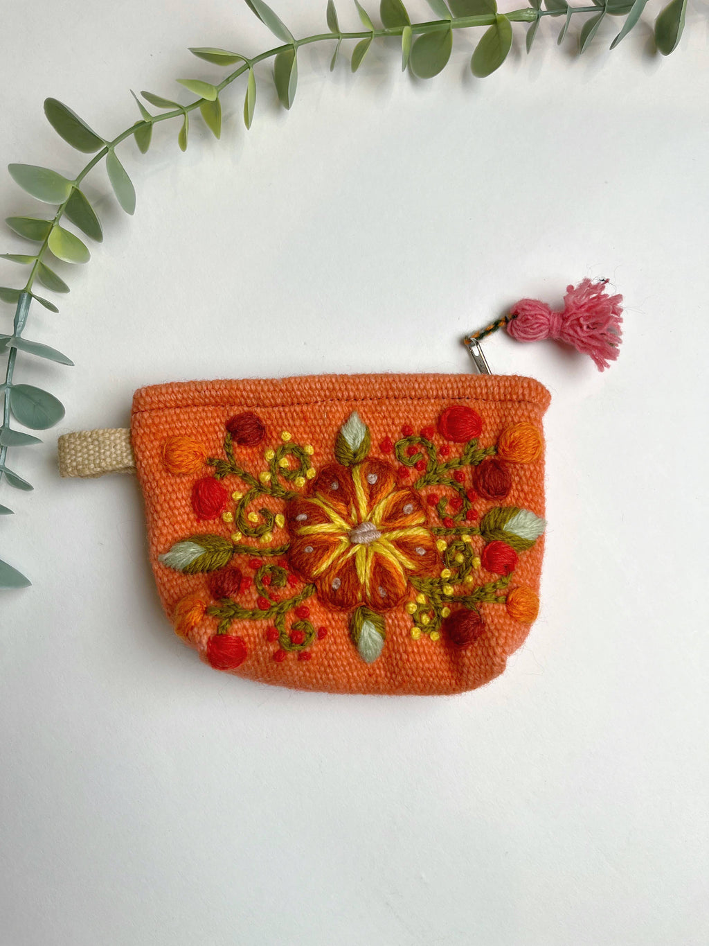Hand Embroidered Small Pouch