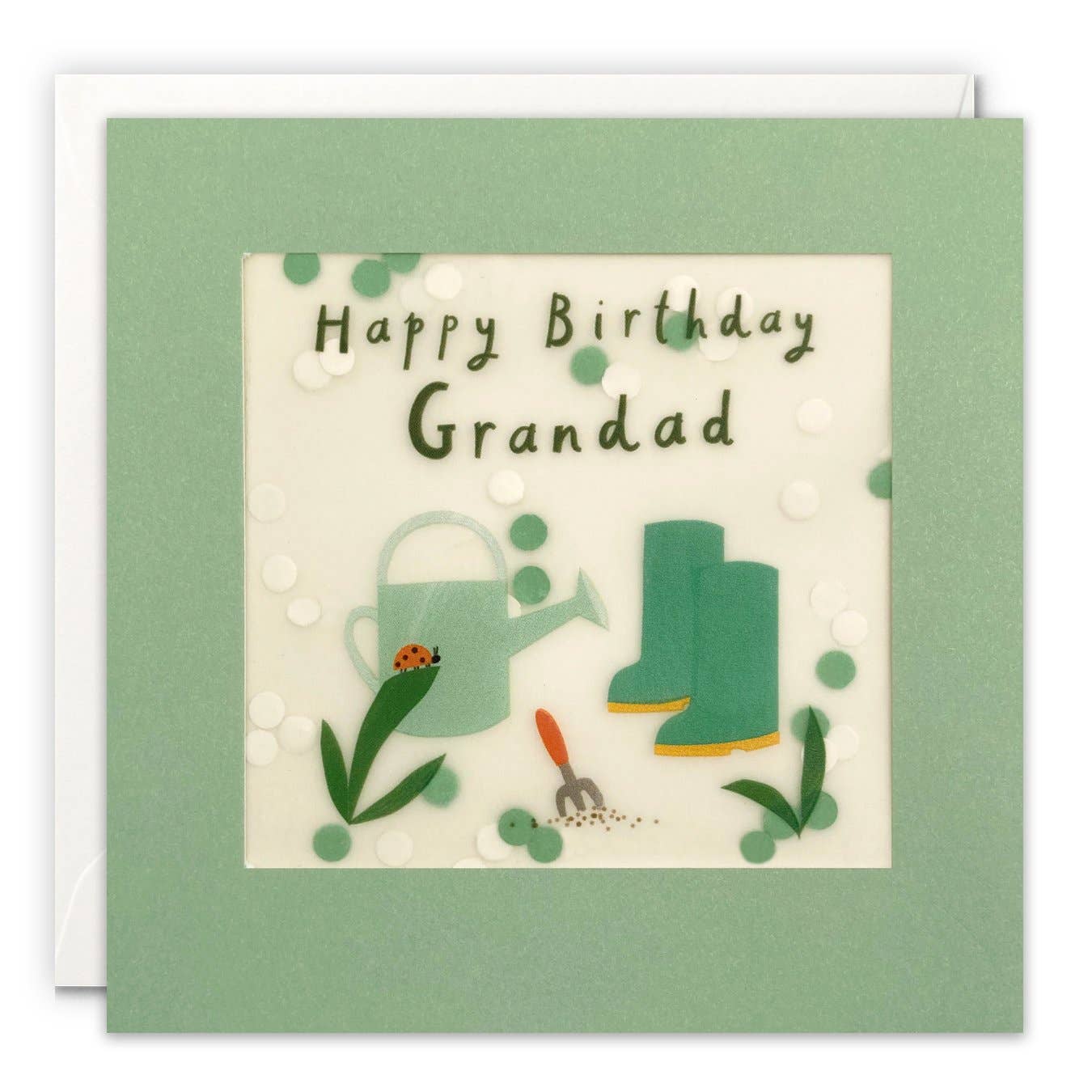 Grandad Gardening Paper Shakies Card