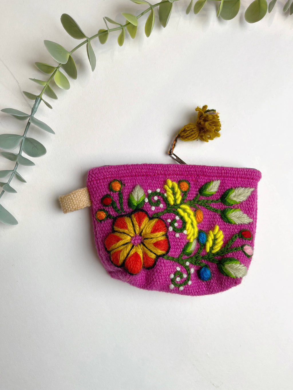 Hand Embroidered Small Pouch
