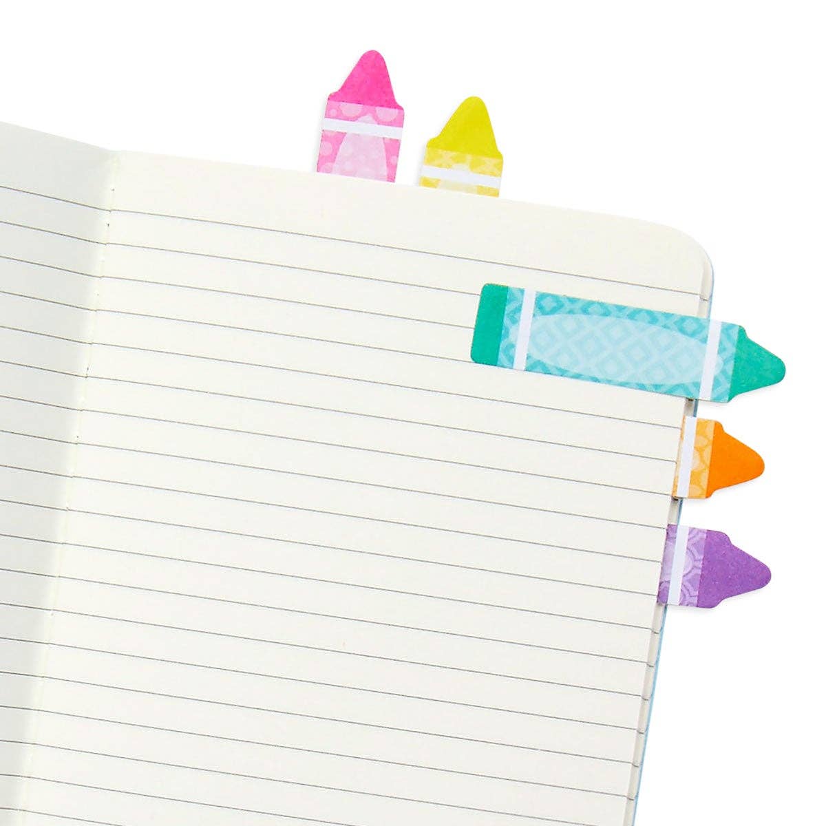 Rainbow Crayons Note Pals Sticky Tabs
