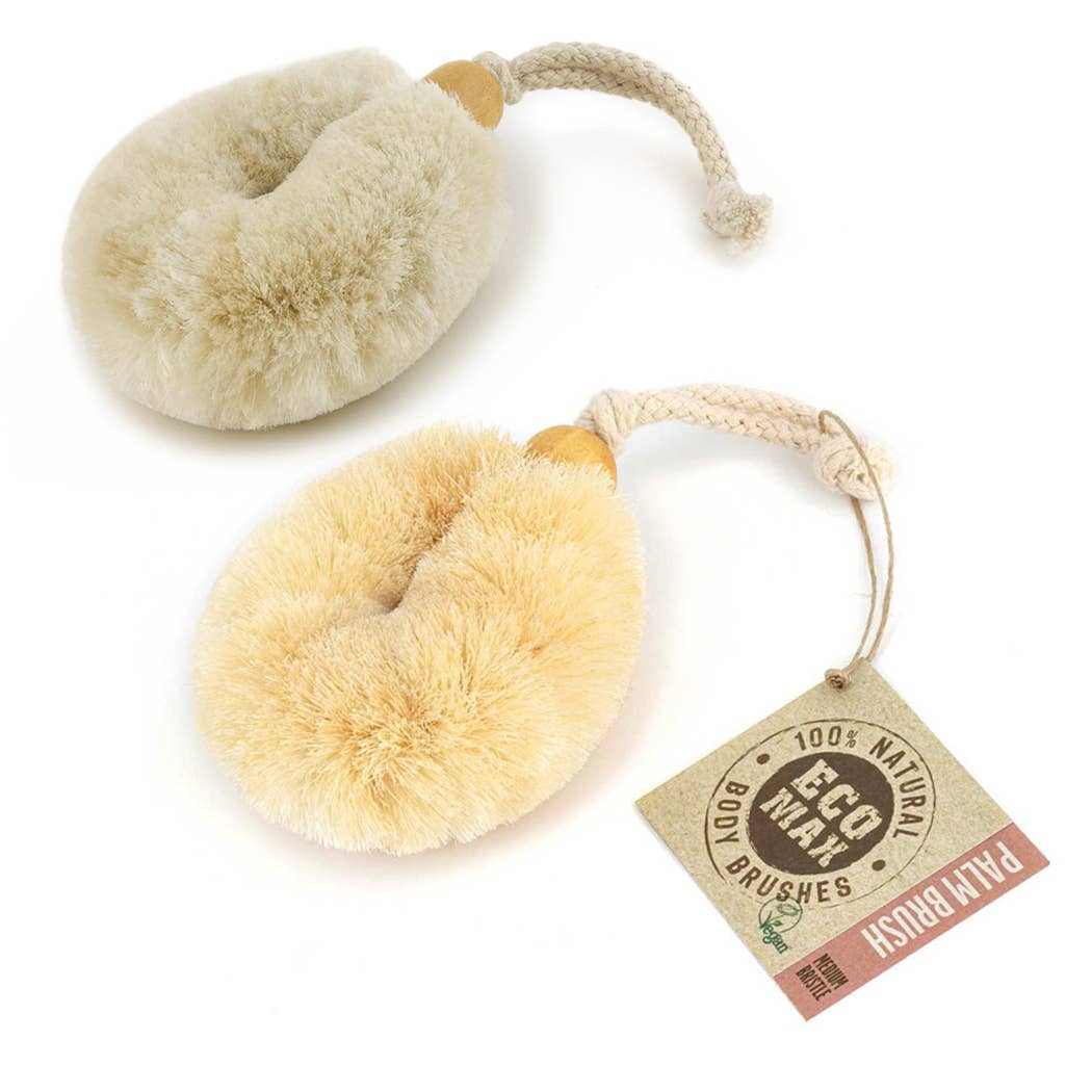 Palm Body Wash Brushes - Natural Sisal or Soft Jute