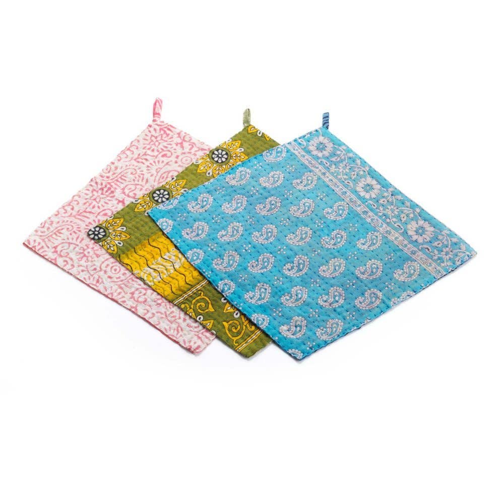 Kantha Dishcloths - Set of 3