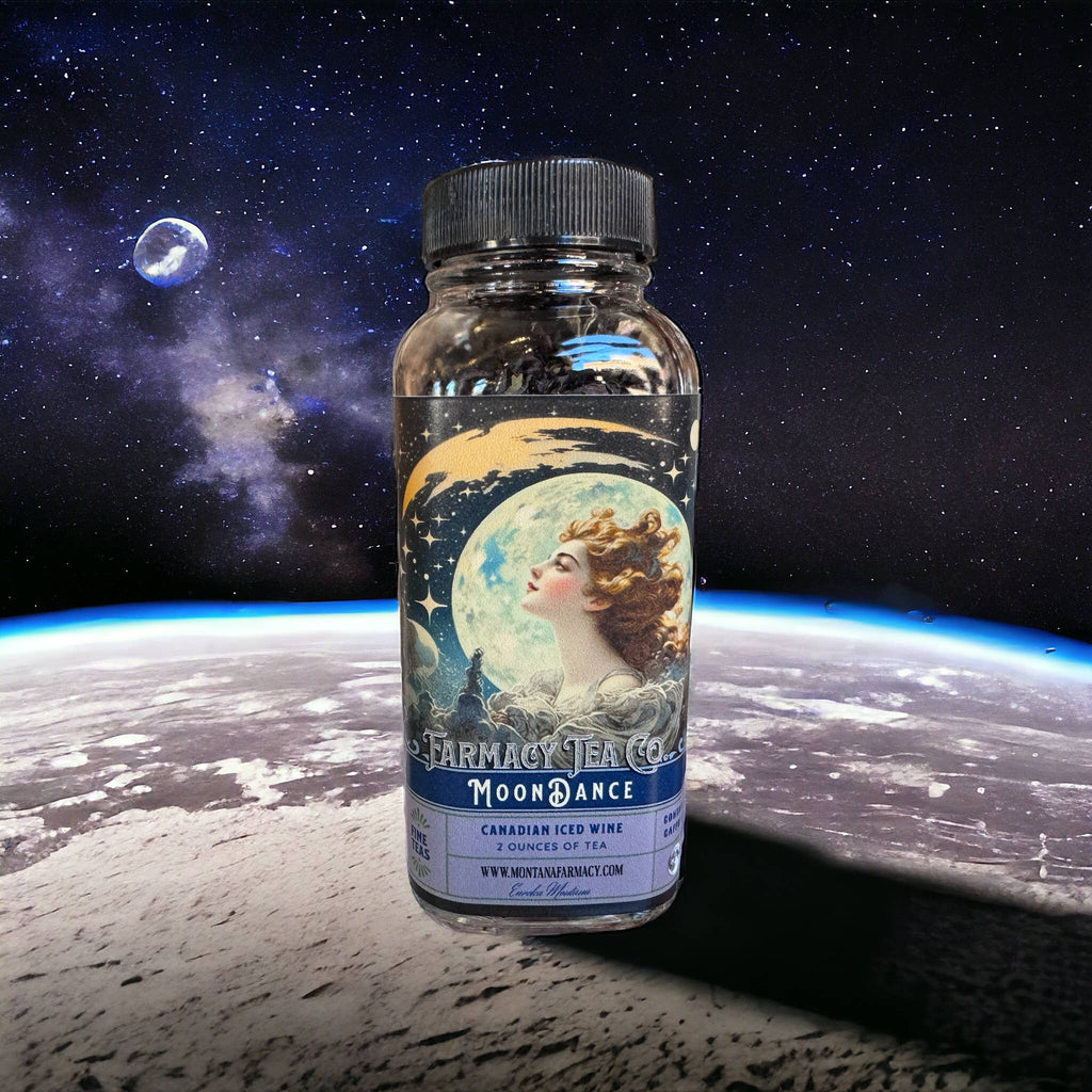 Moondance Iced Wine Tea in glass jar
