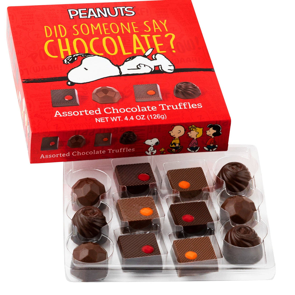 Peanuts 12pc Assorted Fine Chocolate Truffle Box