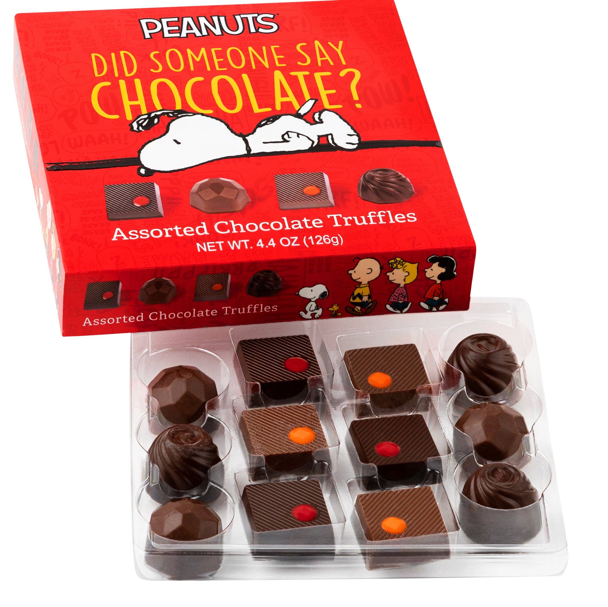 Peanuts 12pc Assorted Fine Chocolate Truffle Box