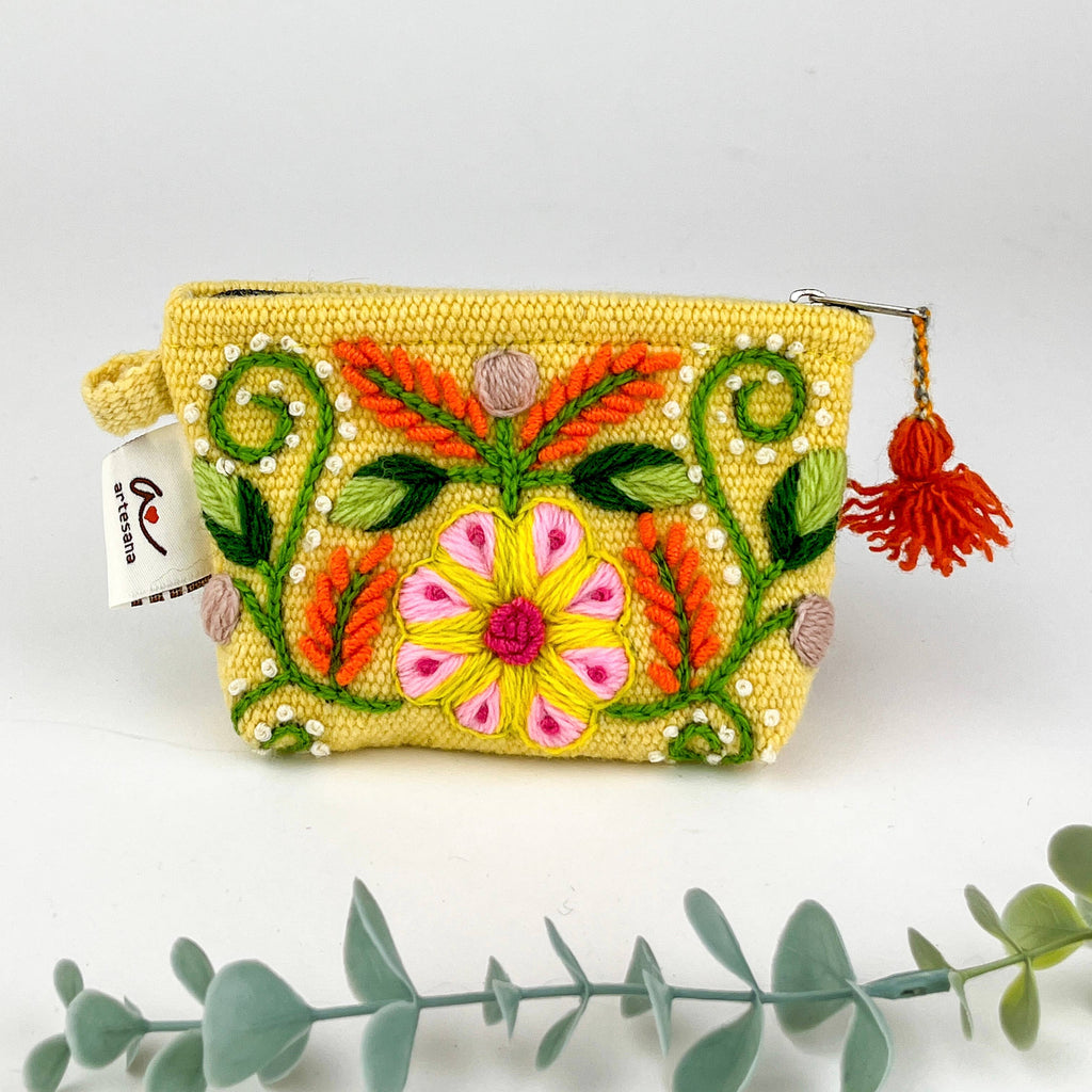Hand Embroidered Small Pouch