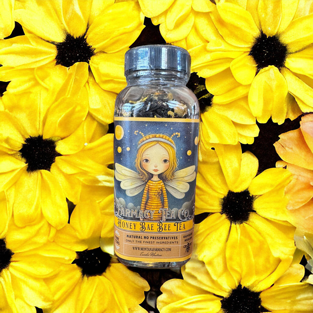 Honey Bae Bee Tea honey flavored black tea full of sunshine