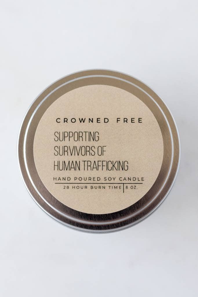 Crowned Free Oh Happy Day Candle - 8oz - Made by Survivors