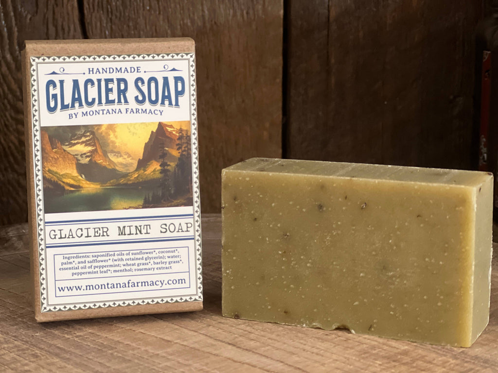 Glacier Natl Park Montana Fresh Mint Scent Handmade Soap