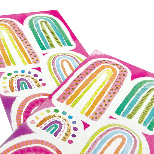 Watercolor Rainbow Stickers (2 Sheets)