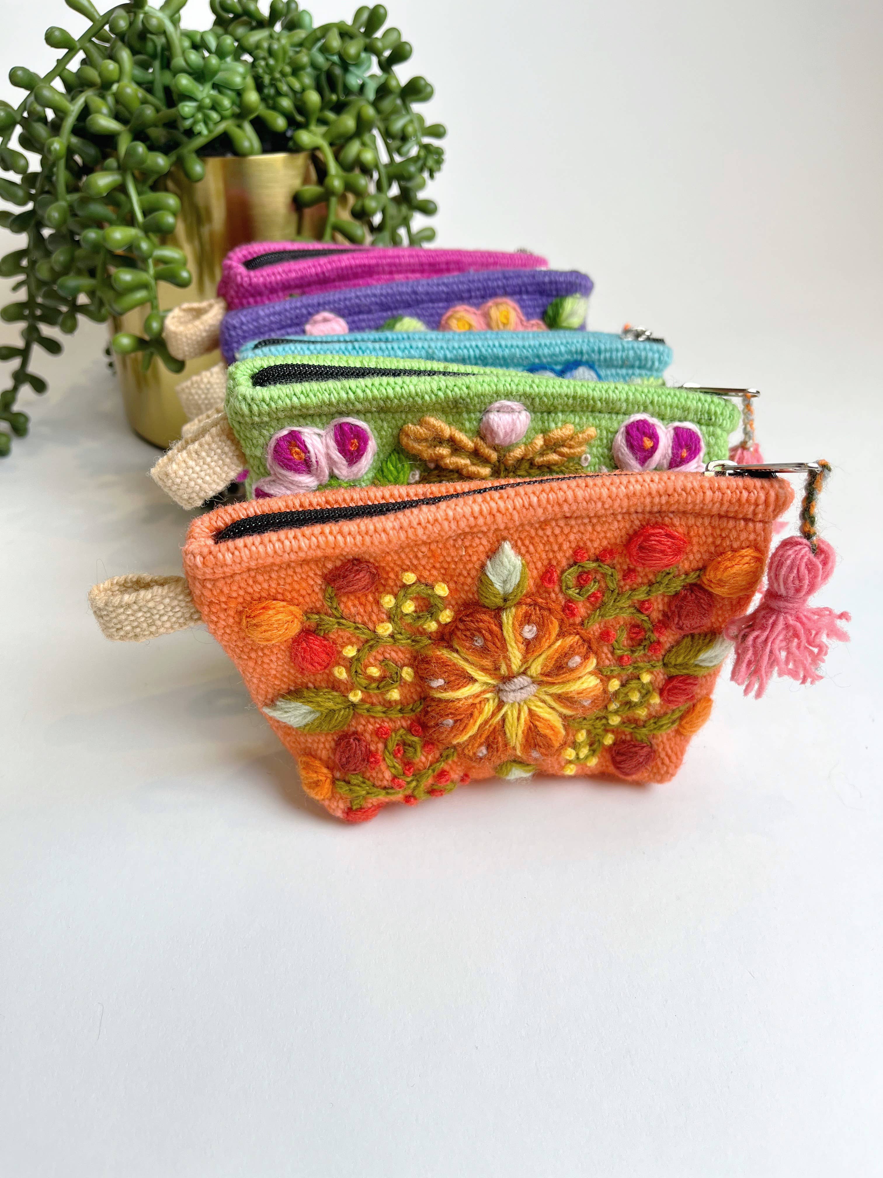 Hand Embroidered Small Pouch