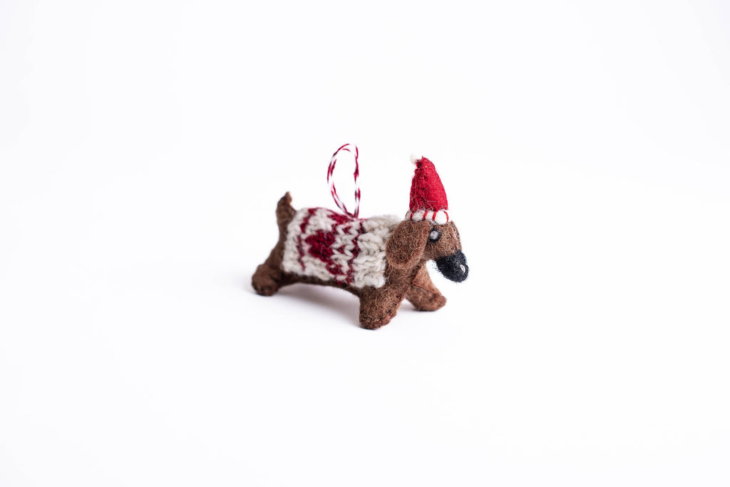 Handmade Ornaments: Santa Pig