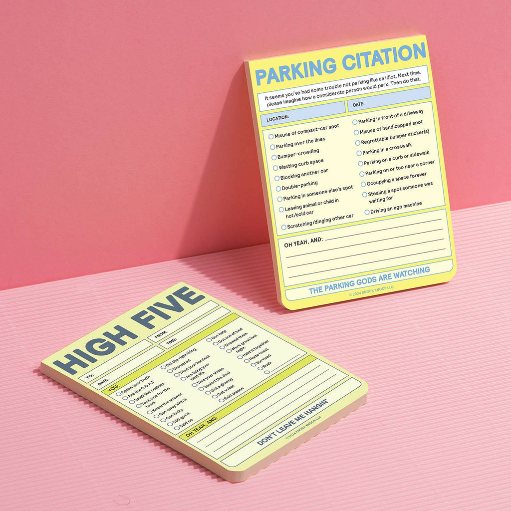 High Five Nifty Note Pad (Pastel Version)