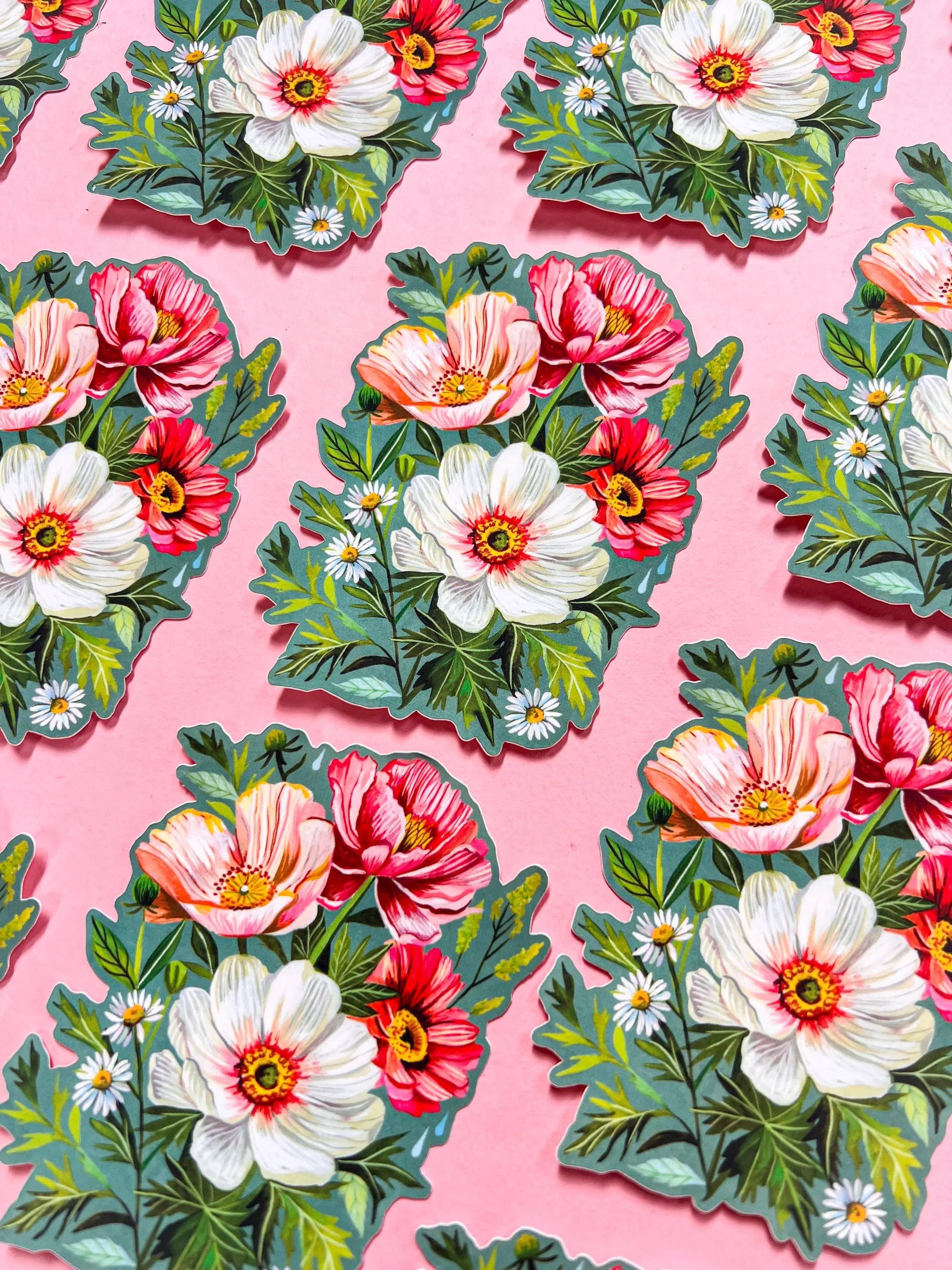 Lydia's Bouquet Matte Sticker