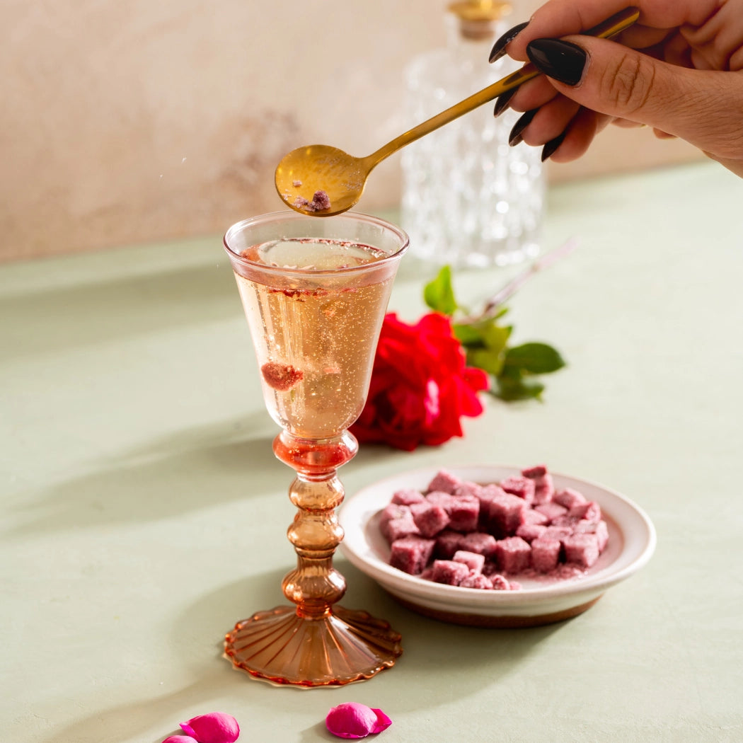 Sweet Rose Water Cocktail Cubes