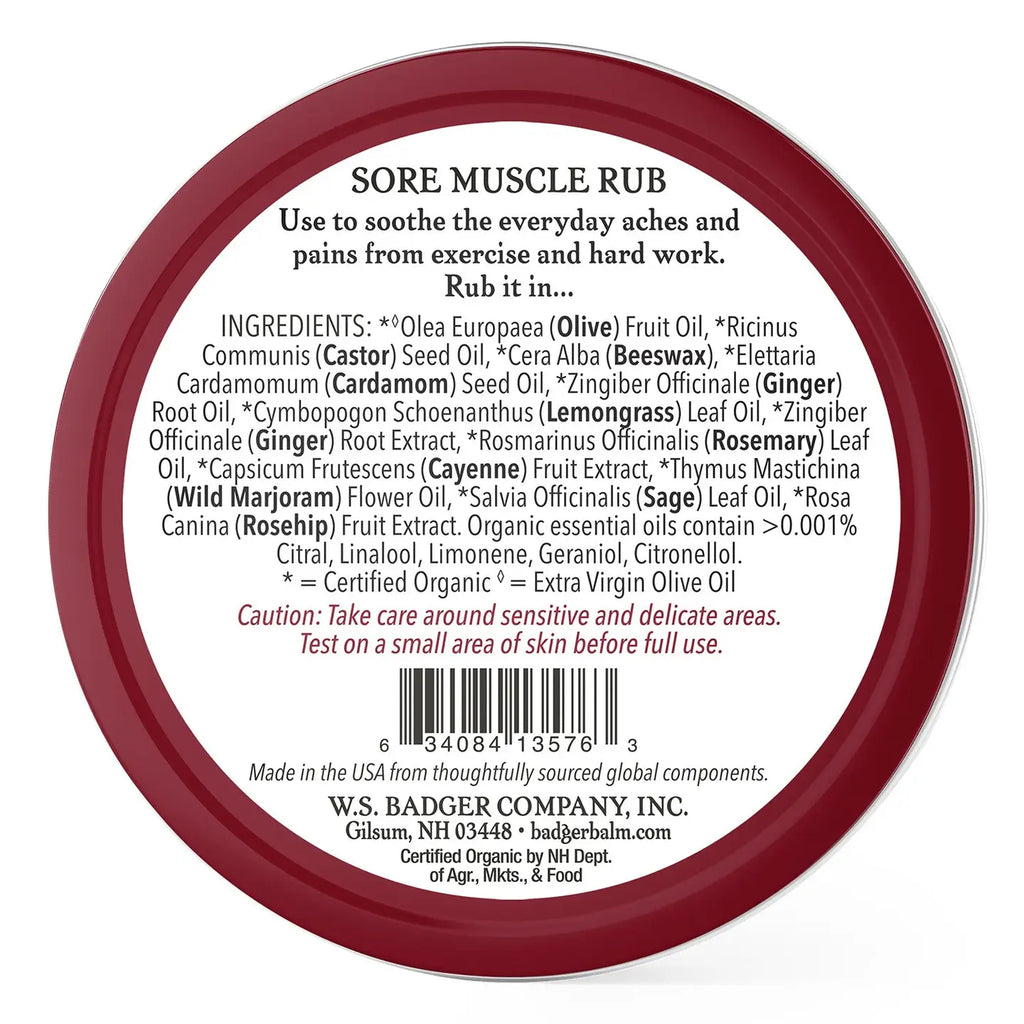 Badger Sore Muscle Rub 2 oz.