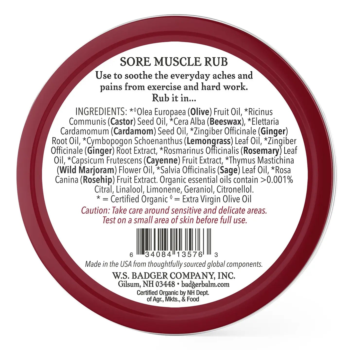 Badger Sore Muscle Rub 2 oz.