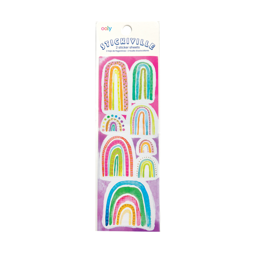 Watercolor Rainbow Stickers (2 Sheets)