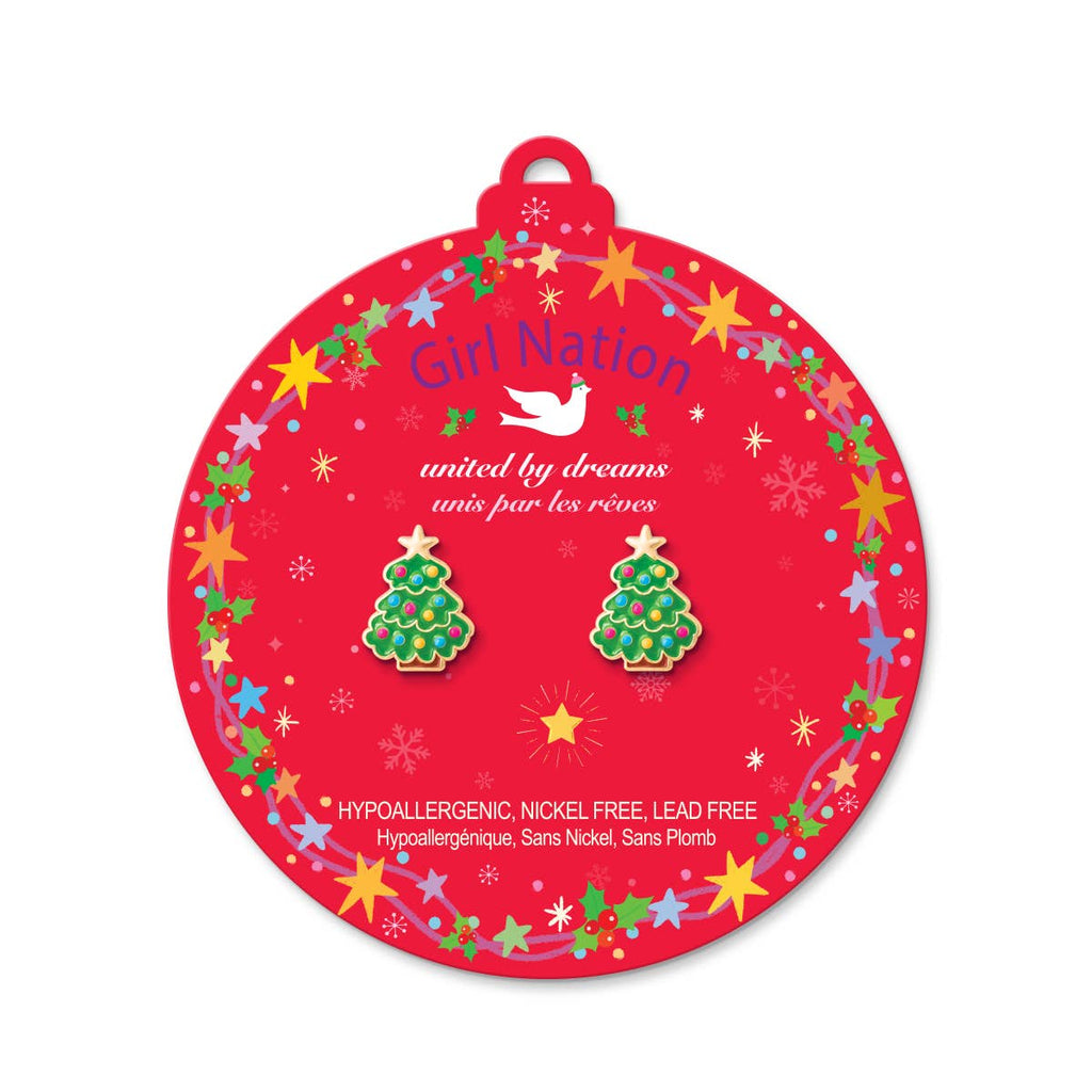 Christmas Tree Studs Earrings