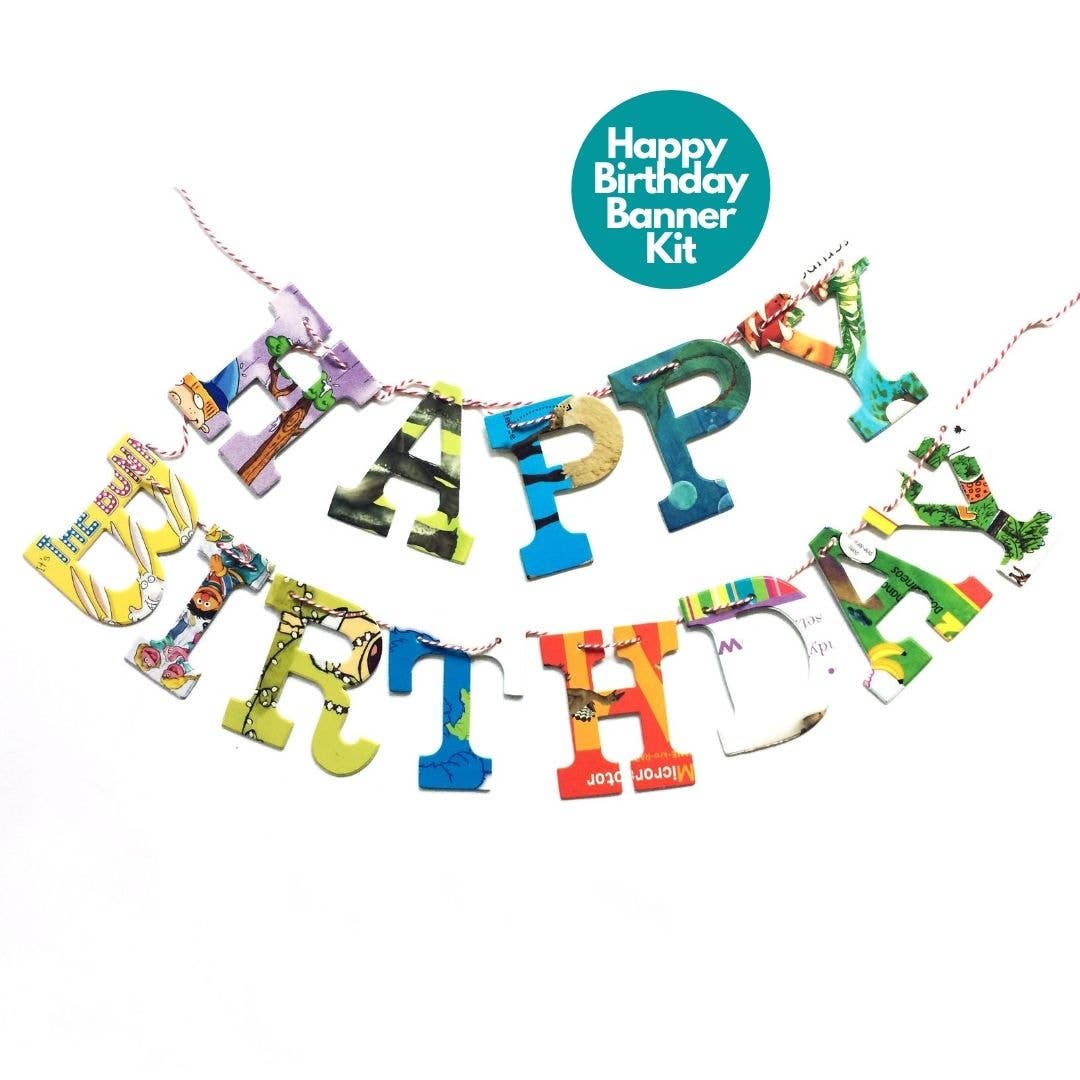 HAPPY BIRTHDAY Recycled Garland