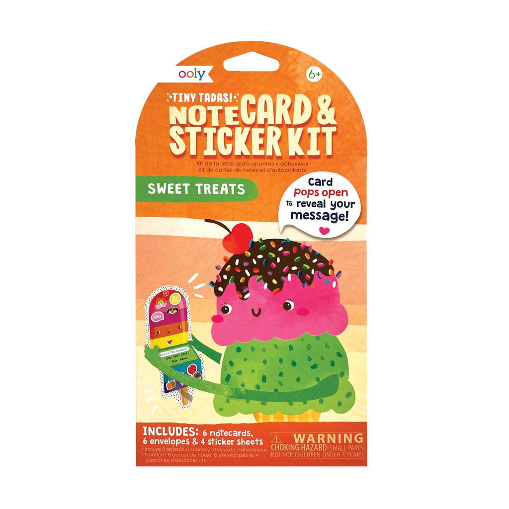 Tiny Tadas! Notecard & Sticker Kit - Sweet Treats