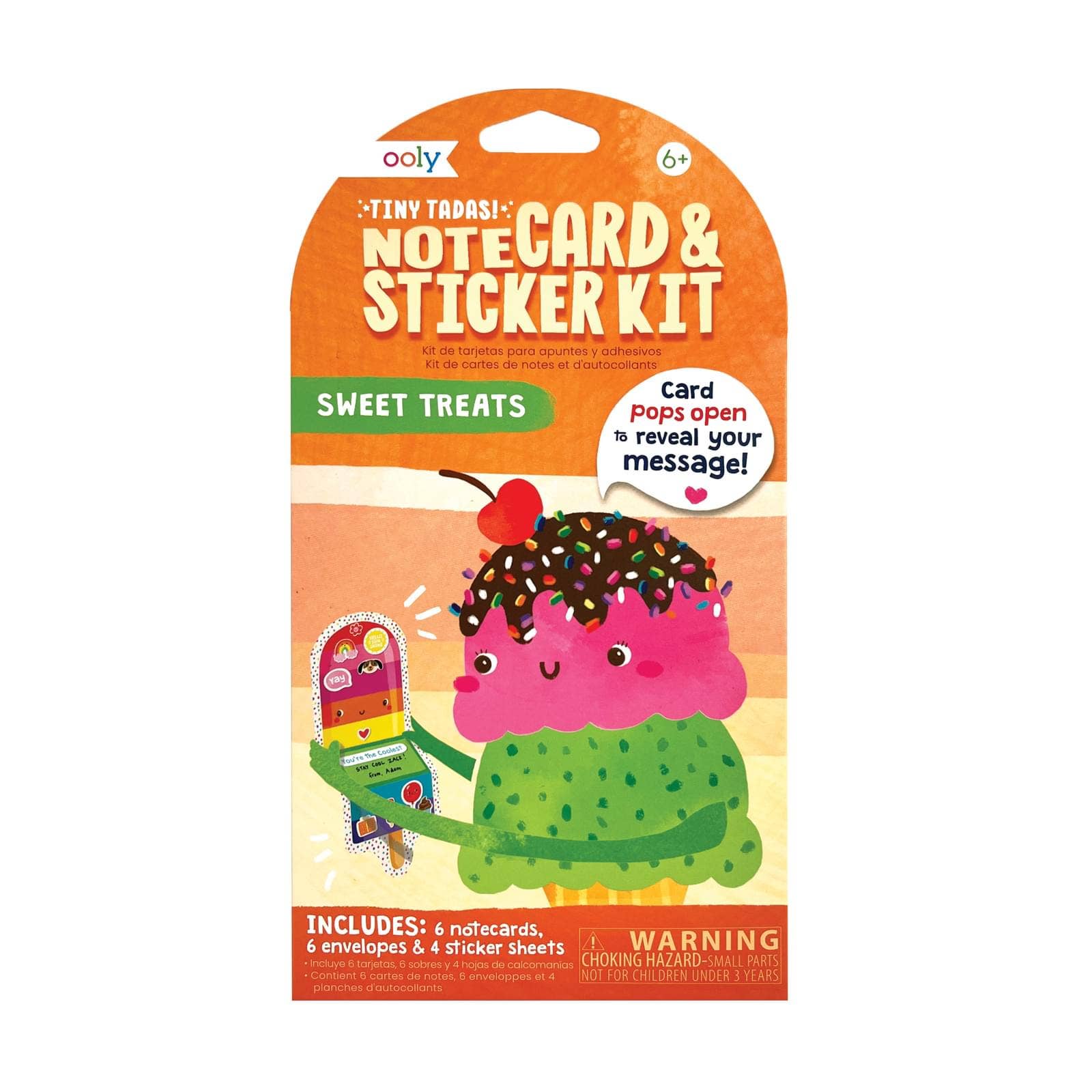 Tiny Tadas! Notecard & Sticker Kit - Sweet Treats