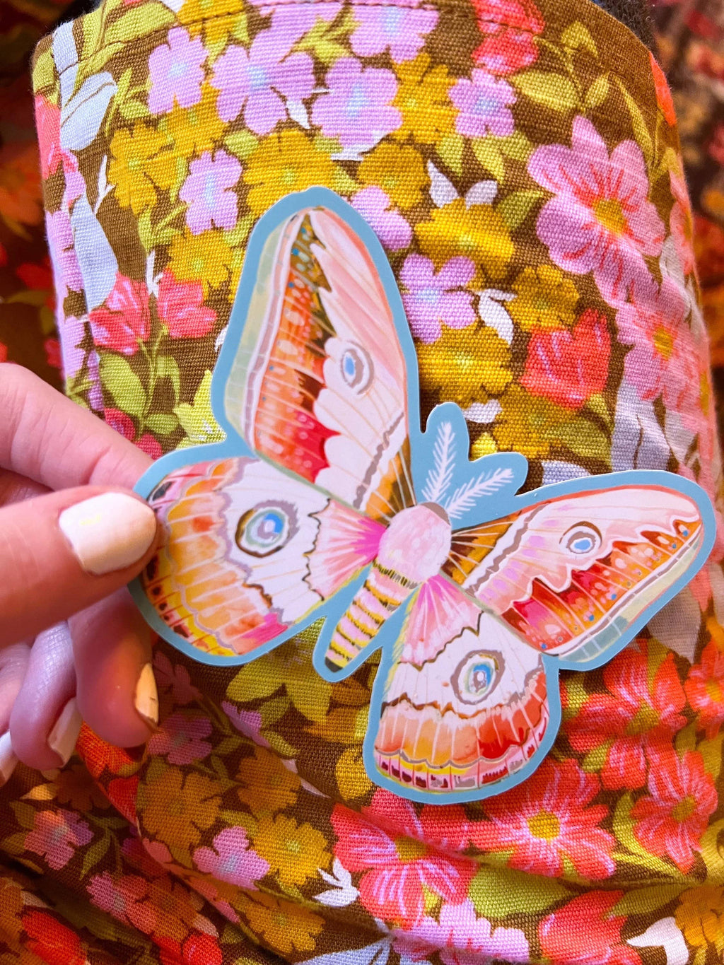 Carnival Moth Sticker Matte