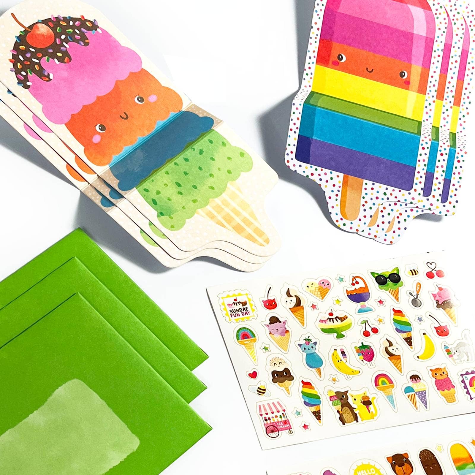 Tiny Tadas! Notecard & Sticker Kit - Sweet Treats
