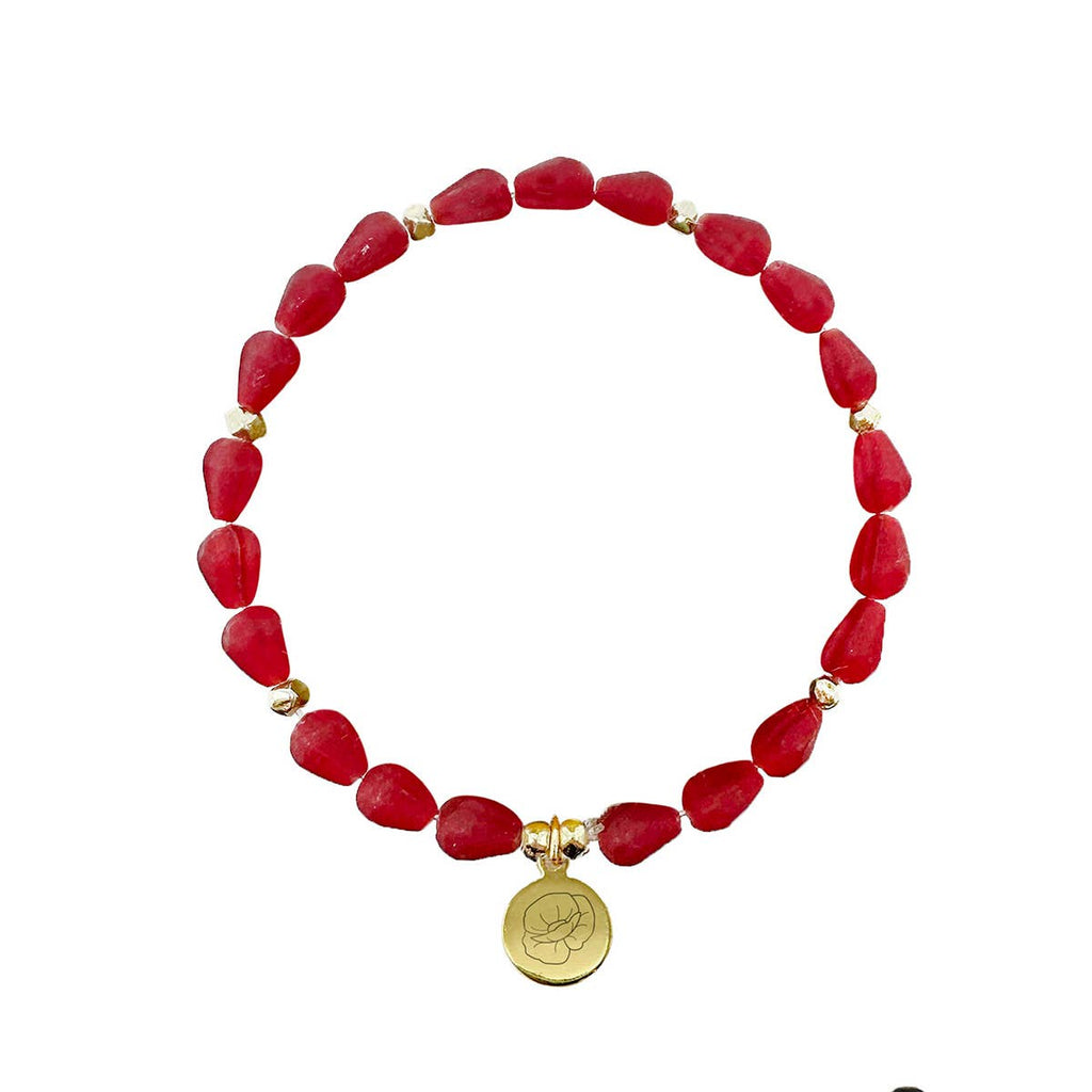 August • Birth Flower Bracelet