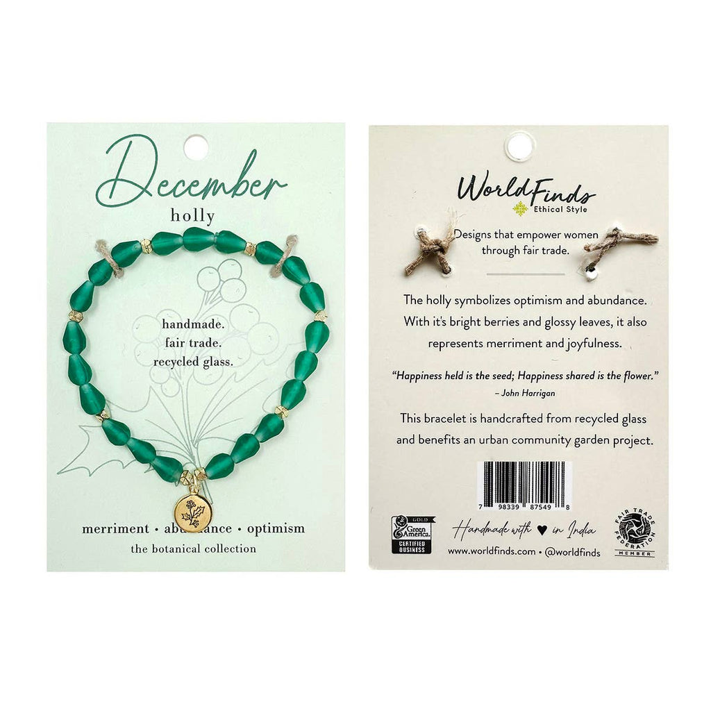 December • Birth Flower Bracelet