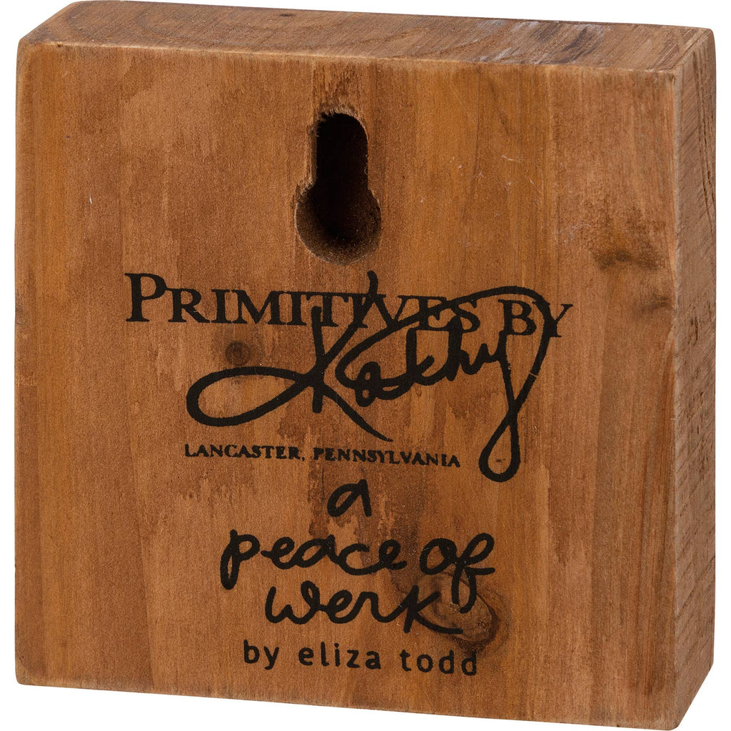 A Kind Heart Is A Brave Heart Block Sign